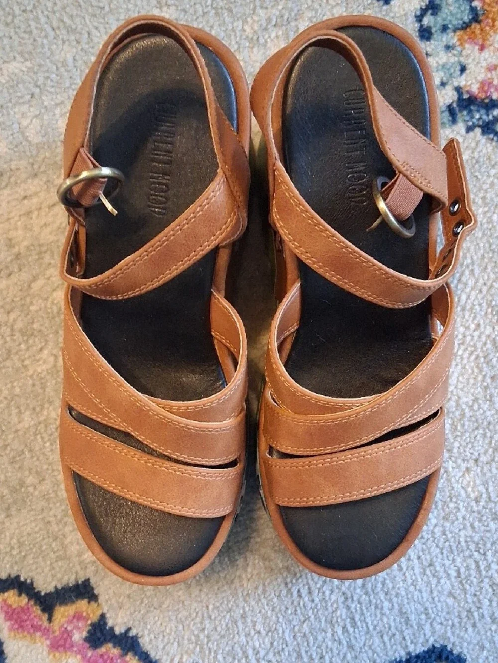 New Current Mood Mushroom Platform Sandals, Size 10